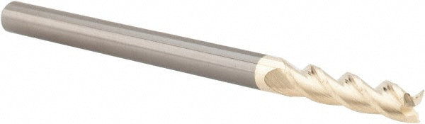 Accupro 314466 Square End Mill 1/8" Dia, 1/2" LOC, 3 Flute, Solid Carbide