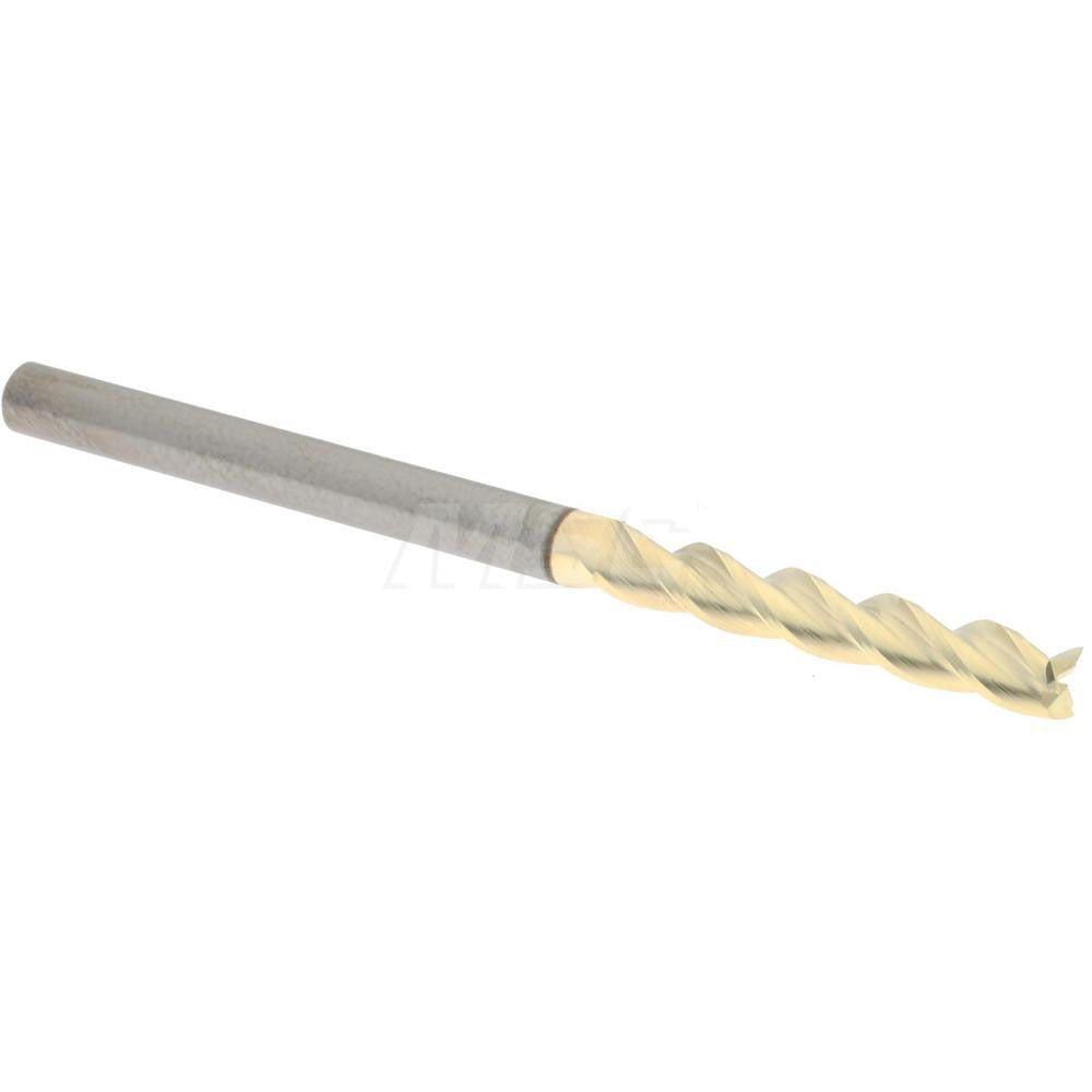 Accupro 314479 Square End Mill 1/8" Dia, 3/4" LOC, 3 Flute, Solid Carbide