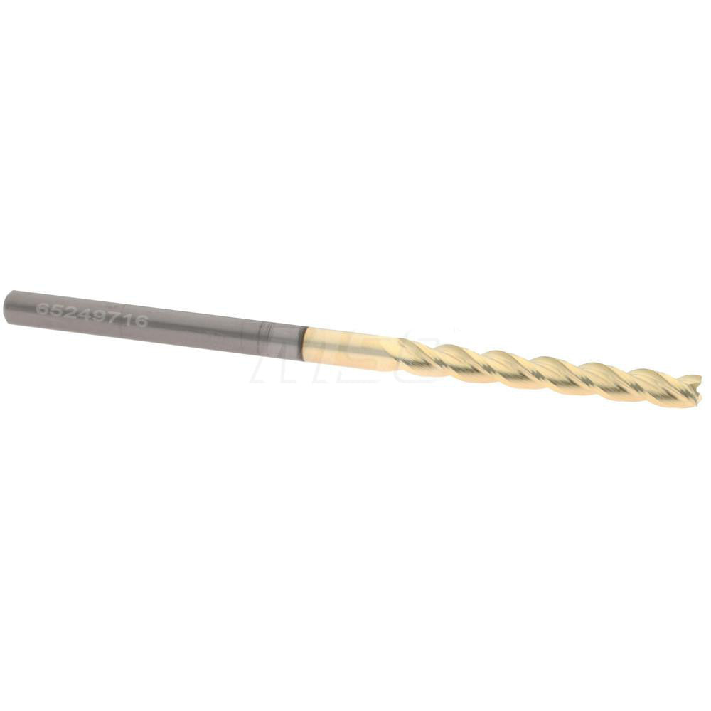 Accupro 314487 Square End Mill 1/8" Dia, 1" LOC, 3 Flute, Solid Carbide