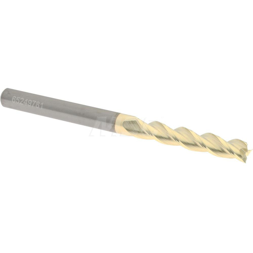 Accupro 314539 Square End Mill 3/16" Dia, 1" LOC, 3 Flute, Solid Carbide