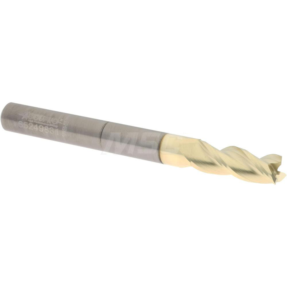 Accupro 314575 Square End Mill 1/4" Dia, 5/8" LOC, 3 Flute, Solid Carbide