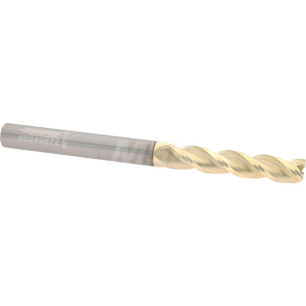 Accupro 314614 Square End Mill 1/4" Dia, 1-1/4" LOC, 3 Flute, Solid Carbide