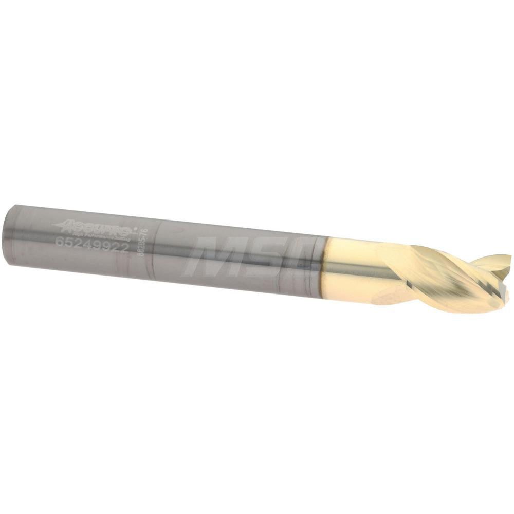 Accupro 314642 Square End Mill 5/16" Dia, 7/16" LOC, 3 Flute, Solid Carbide