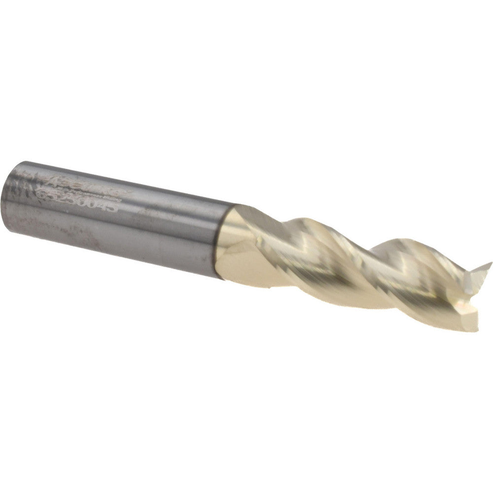 Accupro 314736 Square End Mill 3/8" Dia, 1" LOC, 3 Flute, Solid Carbide