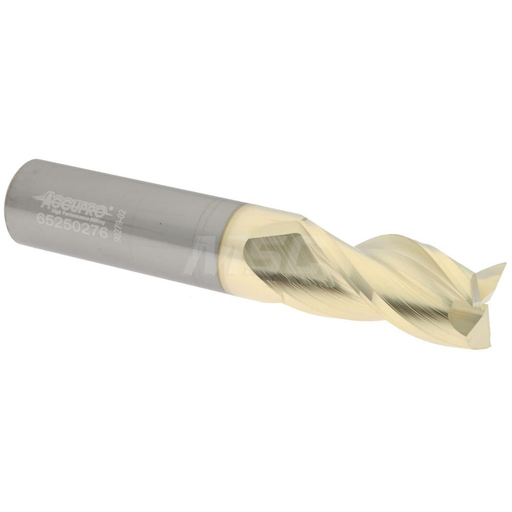 Accupro 314914 Square End Mill 5/8" Dia, 1-1/4" LOC, 3 Flute, Solid Carbide