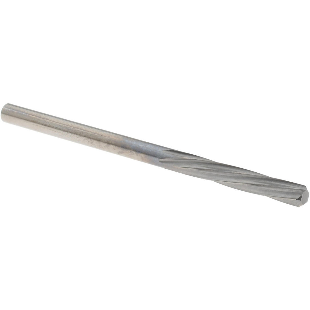 Magafor 88860003250 Chucking Reamer 3.25 mm Dia, 2-1/4" OAL, 19/32" Flute Length, Spiral Flute, Straight-Cylindrical Shank, Solid Carbide