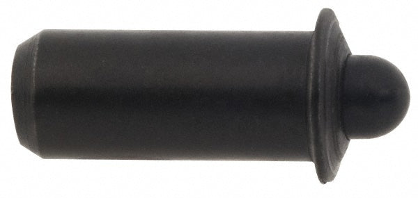 Vlier PFP60 1.1" Body Len x 1/2" Body Diam, 0.332" Plunger Diam, 8 Lb Init to 18 Lb Final End Force, 1.1" Len Under Flange, Steel Press Fit Spring Plunger