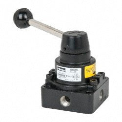 Parker HVN4200-8 Manually Operated Valve 0.25" NPT Outlet, Rotary Lever, Lever & Detent Actuated