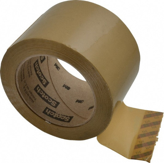 Scotch 7100088510 Packing Tape 3" Wide, Natural, Rubber Adhesive