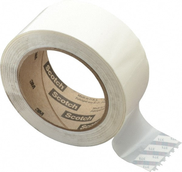 Scotch 7000123427 Packing Tape 2" Wide, White, Rubber Adhesive