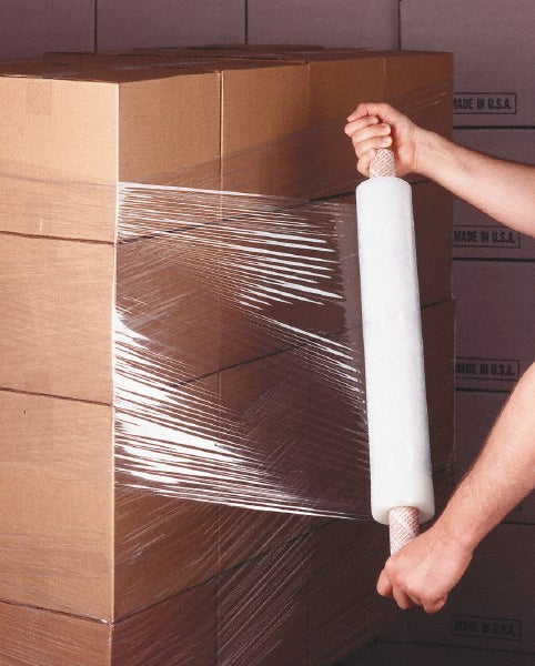Stretch Associates MSC20801MBLWN 20" x 1,000' 80 Gauge Clear Handwrap Stretch Film