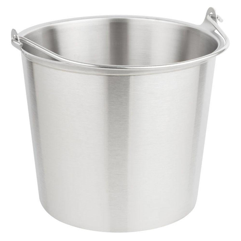 Vollrath 58160 Pail Stainless Steel, 4 gal, 10-1/8" High, 12" Dia, with Handle
