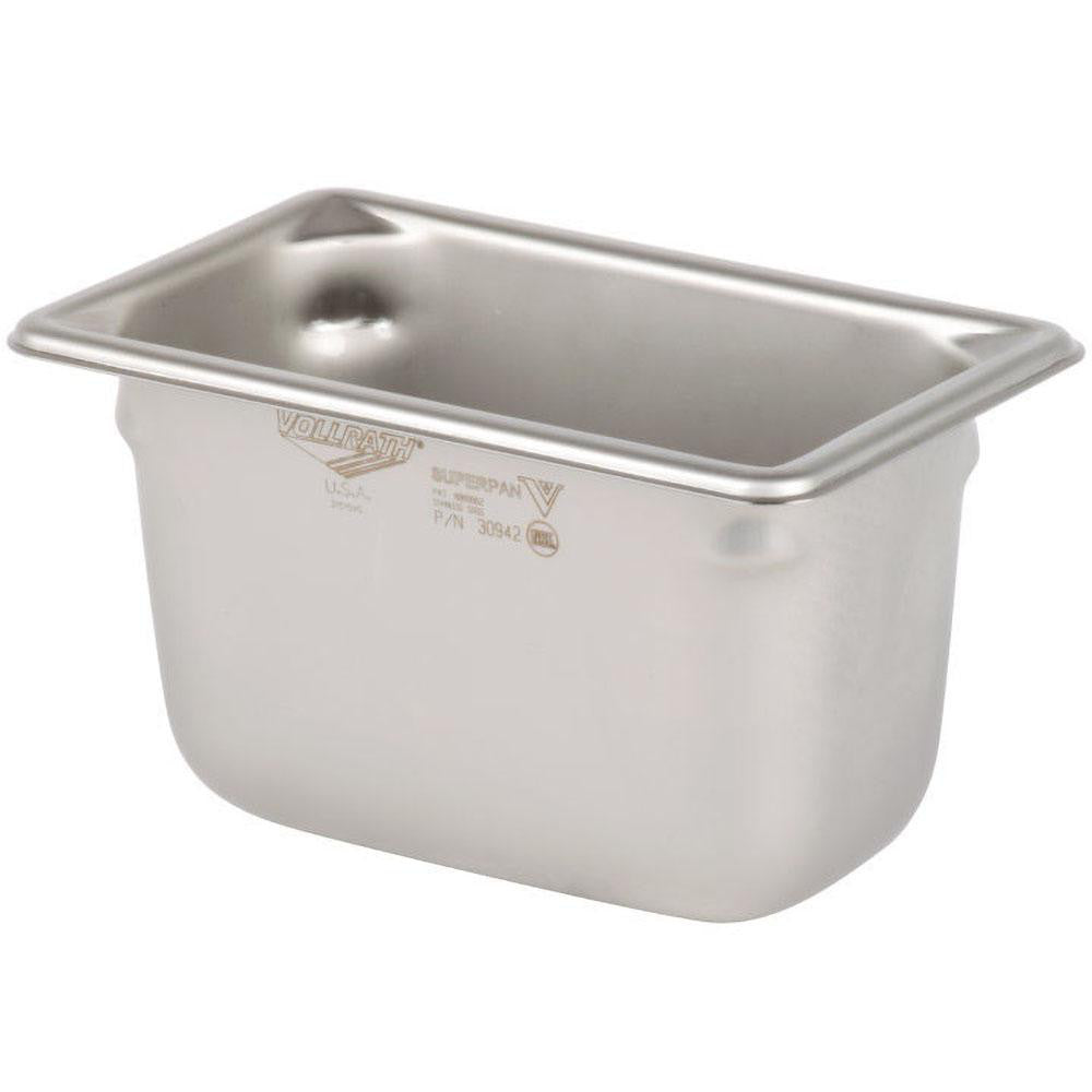Vollrath 30942 Food Pan Container Stainless Steel, Rectangular