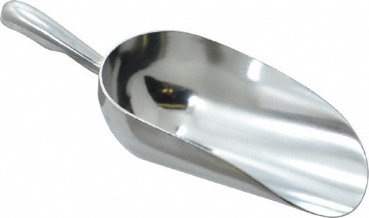 Vollrath 46891 12 oz Silver Cast Aluminum Round Bottom Scoop