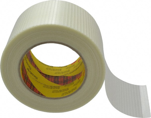 Scotch 7000096087 Packing Tape 3" Wide, Clear, Rubber Adhesive