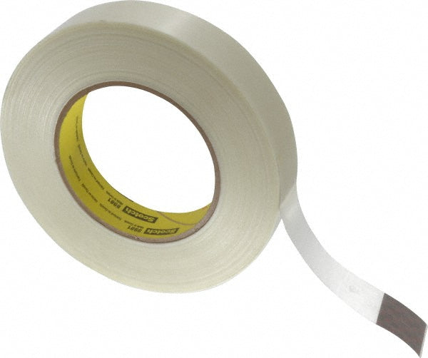 Scotch 7000123468 Packing Tape 1" Wide, Clear, Rubber Adhesive