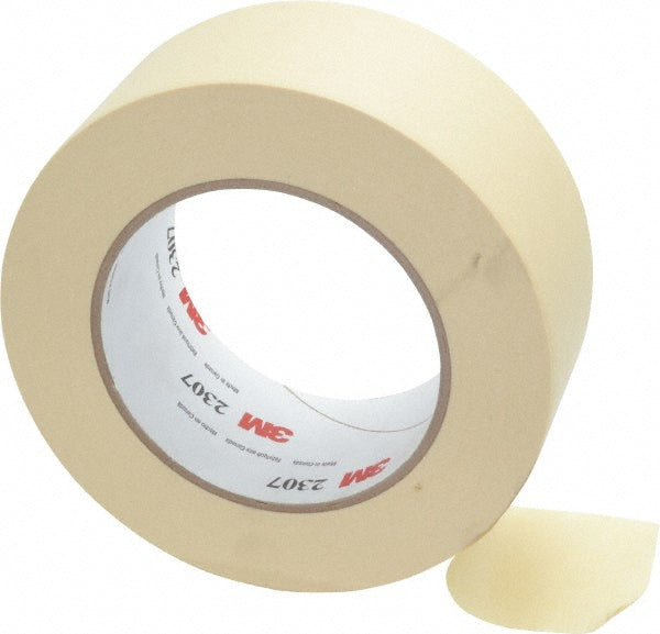 3M 7000123533 Masking Tape 2" Wide, 60 yd Long, 5.2 mil Thick, Tan