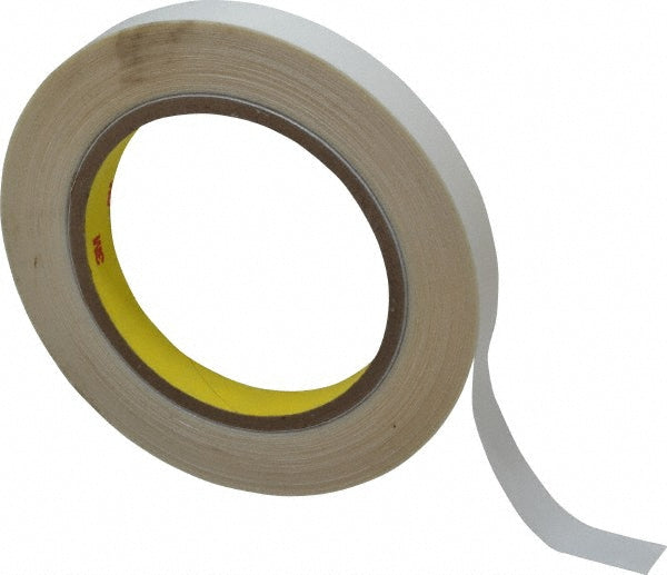 3M 7000048428 Clear Double-Sided Polyethylene Film Tape 1/2" Wide, 36 yd Long, 3.9 mil Thick, Acrylic Adhesive