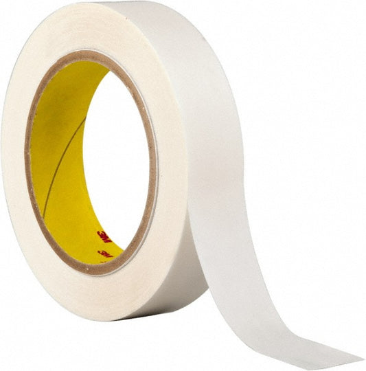 3M 7000048420 Clear Double-Sided Polyethylene Film Tape 1" Wide, 36 yd Long, 3.9 mil Thick, Acrylic Adhesive