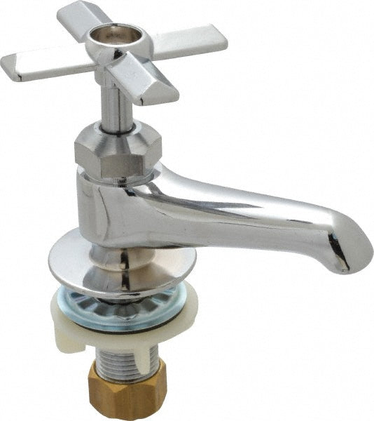 B&K Mueller 120-003NLA Standard, One Handle Design, Chrome, Round Deck Plate Single Mount Faucet