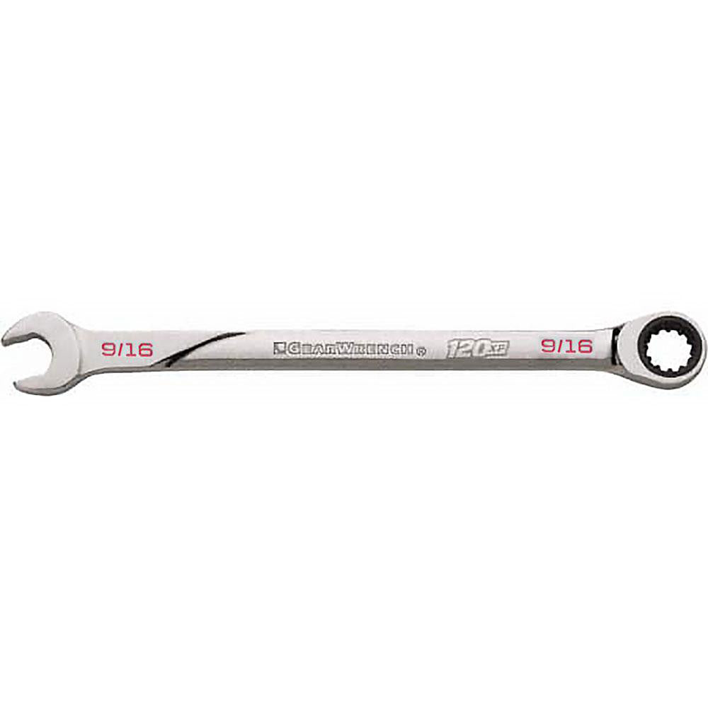 GEARWRENCH 86438 Combination Wrench 9/16" Head Size, 0 deg Offset