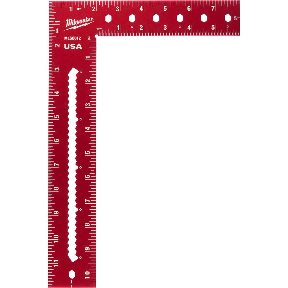 Milwaukee Tool MLSQ812 Squares Blade Length (mm) 0in  Blade Length (Inch) 0in  Blade Length (Decimal Inch) 0in  Base Length 0.2500  Base Length (mm) 0.2500  Base Length (Inch) 0.2500
