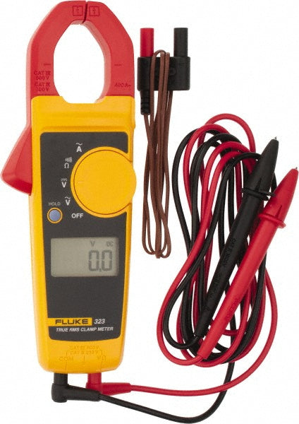 Fluke FLUKE- 323 Clamp Meter CAT III & CAT IV, 1.18" Jaw, Clamp On Jaw