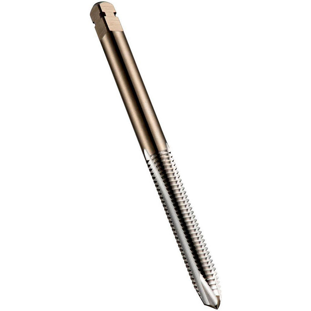 Dormer Pramet 5973974 Spiral Point Tap 1/4-28 UNF, 2 Flutes, Plug Chamfer, 3B Class of Fit, High-Speed Steel-E-PM, Bright/Uncoated