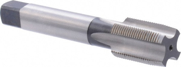 Dormer Pramet 5977166 Straight Flute Tap M25x1.5 Metric Fine, 4 Flute, Taper Chamfer, 6H Class of Fit, HSS, Bright/Uncoated Finish