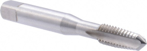 Dormer Pramet 5977176 Straight Flute Tap 3/8-16 UNC, 3 Flute, Taper Chamfer, 2B Class of Fit, HSS, Bright/Uncoated Finish