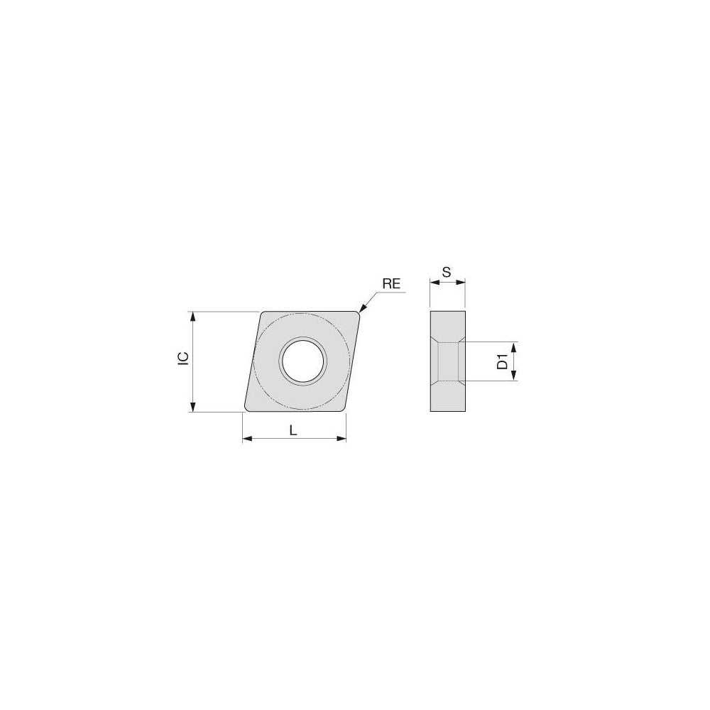 Tungaloy 6850159 Turning Insert CNMG543CH T5125, Carbide