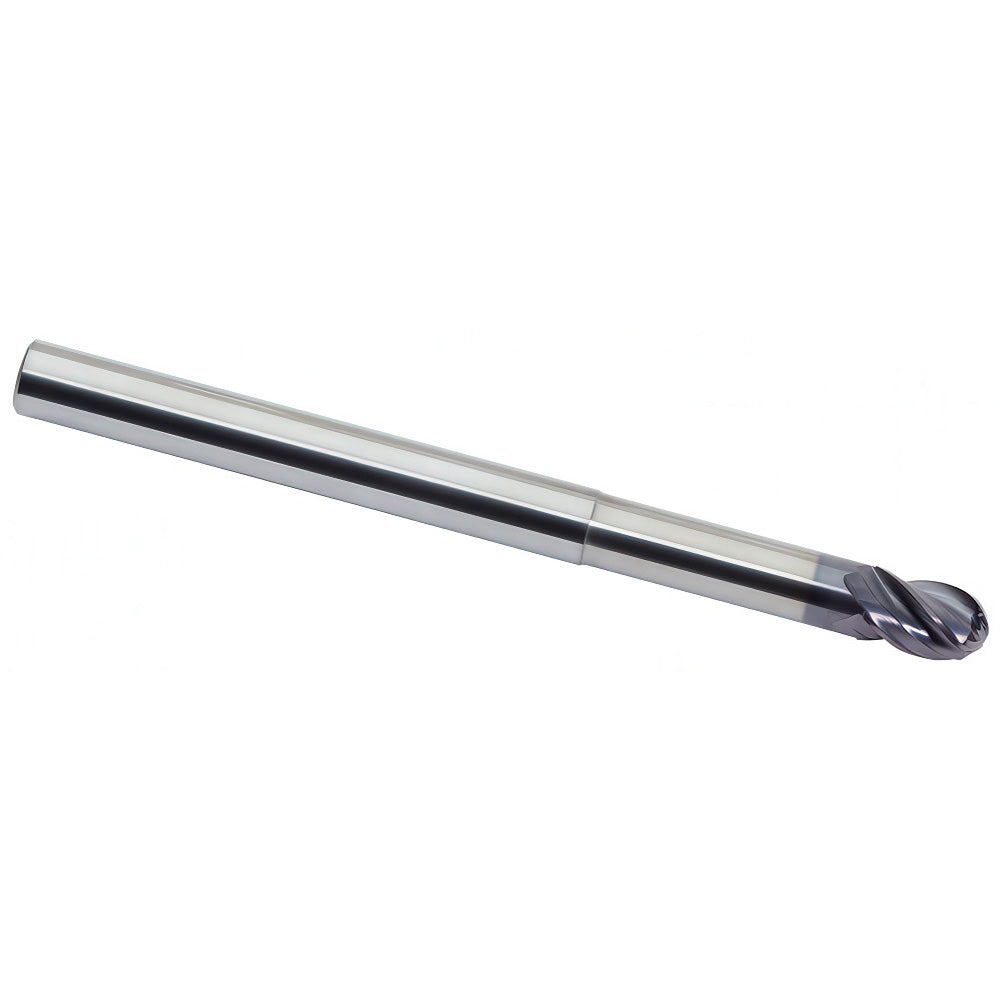 M.A. Ford 179L1575N5A Ball End Mill 0.1575" Dia, 0.2362" LOC, 4 Flute, Solid Carbide