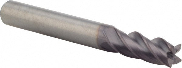M.A. Ford 17731212A Corner Radius End Mill 5/16" Dia, 13/16" LOC, 0.015" Radius, 4 Flutes, Solid Carbide