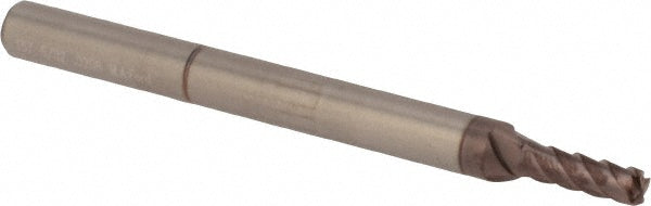 M.A. Ford 15715622A Corner Radius End Mill 0.1562" Dia, 15/32" LOC, 0.02" Radius, 4 Flutes, Solid Carbide