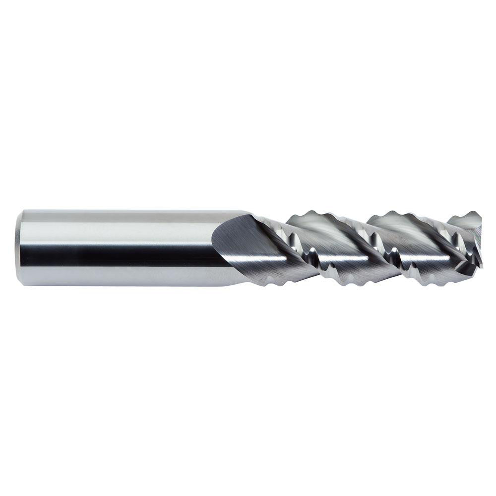 M.A. Ford 13437500 Square End Mill 3/8'' Dia, 7/8'' LOC, 3/8'' Shank Dia, 2-1/2'' OAL, 3 Flutes, Solid Carbide