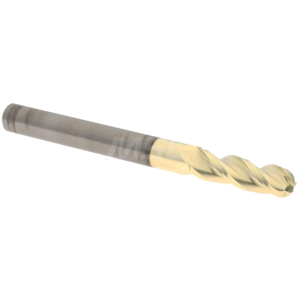 Accupro 350MM02362BNC5 Ball End Mill 6.00 mm Dia, 19.00 mm LOC, 3 Flute, Solid Carbide
