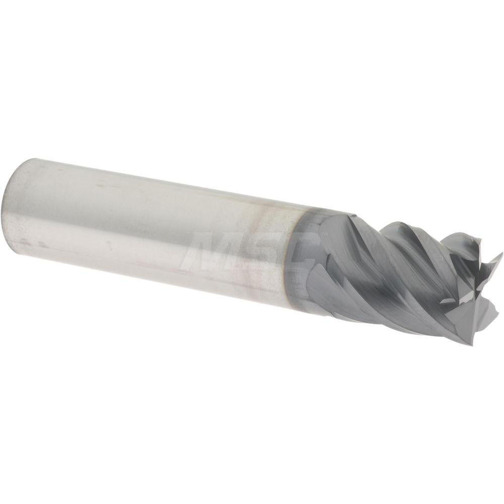 Accupro 95168276 Square End Mill 1/2" Dia, 5/8" LOC, 4 Flute, Solid Carbide