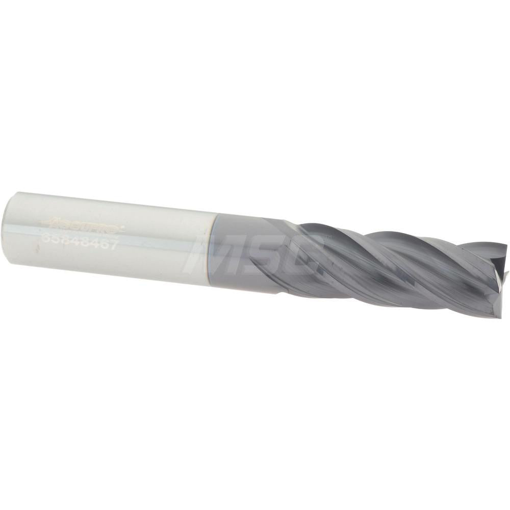 Accupro 95168247 Square End Mill 3/8" Dia, 1" LOC, 4 Flute, Solid Carbide