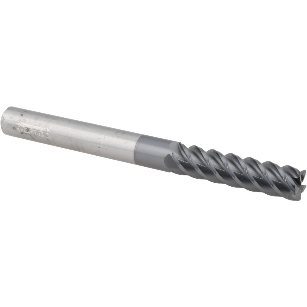 Accupro 95168442 Corner Radius End Mill 3/8" Dia, 1-1/2" LOC, 0.0300" Radius, 5 Flute, Solid Carbide