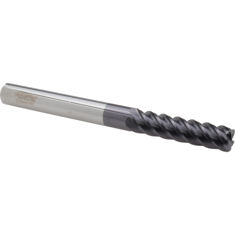 Accupro 95168489 Corner Radius End Mill 3/8" Dia, 1-1/2" LOC, 0.0600" Radius, 5 Flute, Solid Carbide