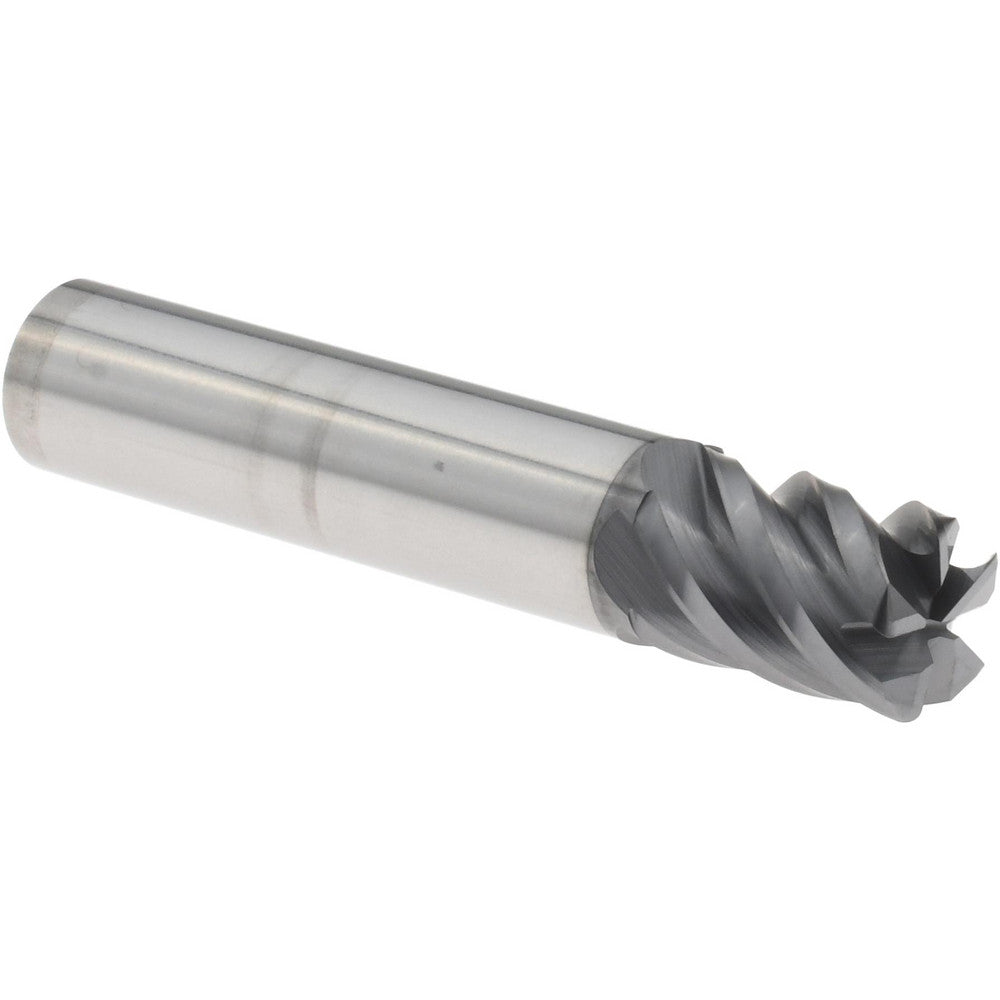Accupro 95168338 Corner Radius End Mill 3/8" Dia, 1/2" LOC, 0.0300" Radius, 5 Flute, Solid Carbide