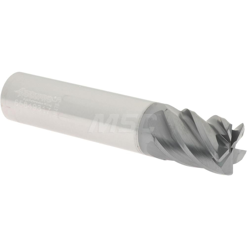 Accupro 95168425 Corner Radius End Mill 1/2" Dia, 5/8" LOC, 0.0300" Radius, 5 Flute, Solid Carbide
