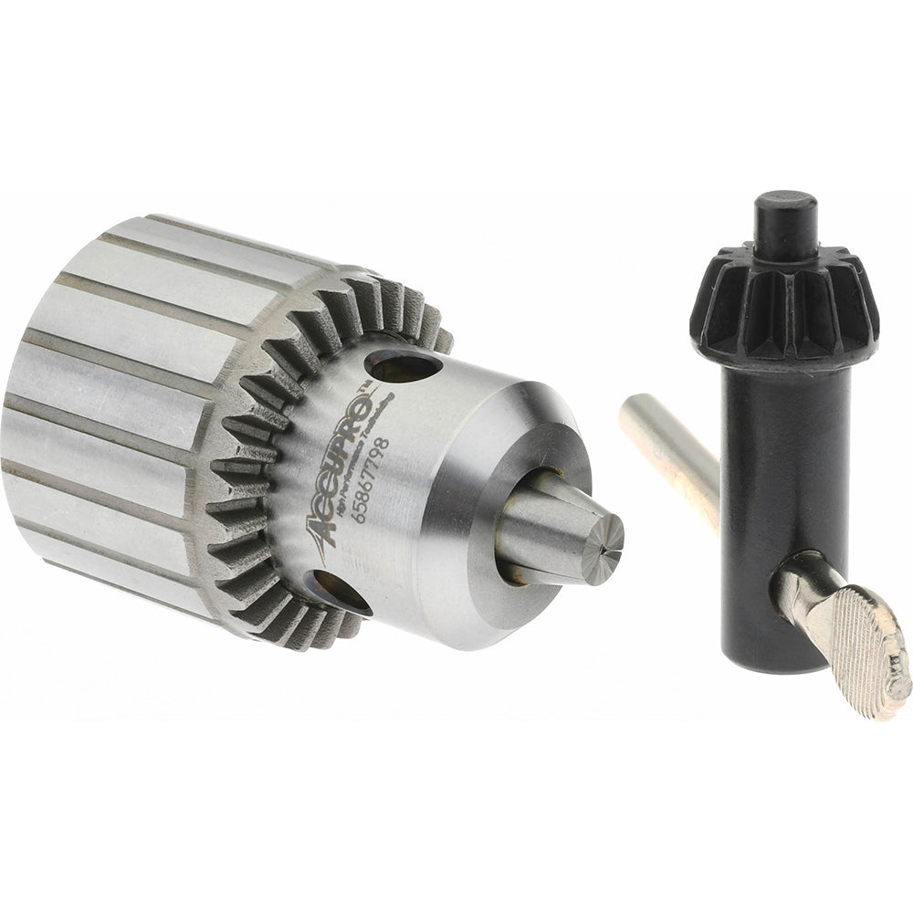 Accupro CY01005000MSC Drill Chuck 1/32 to 3/8" Capacity, Tapered Mount, JT2