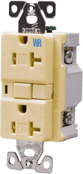 Cooper Wiring Devices TRSGFNL20V 1 Phase, 5-20R NEMA, 125 VAC, 20 Amp, Self Grounding, GFCI Receptacle