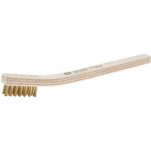 Gordon Brush 15B-003G-12 Scratch Brush,  3 Rows,  7 Columns,  Brass