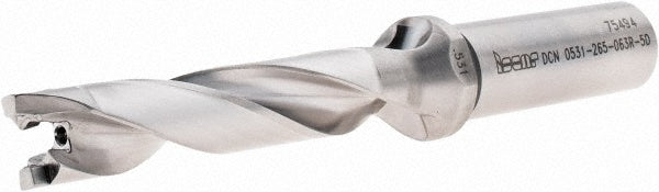 Iscar 3202633 Replaceable-Tip Drill 0.531 to 0.547" Dia, 2.65" Max Depth, 5/8" Straight-Cylindrical Shank