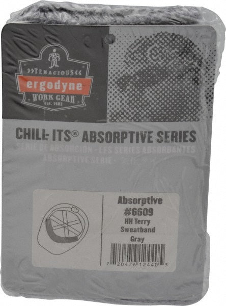 Ergodyne 12440 Hard Hat Sweatband Cotton, Gray