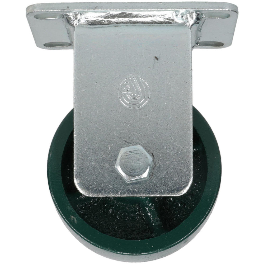 Value Collection V700586 Rigid Top Plate Caster Cast Iron, 3" Wheel Dia, 1-1/4" Wheel Width, 275 lb Capacity, 4-1/4" OAH