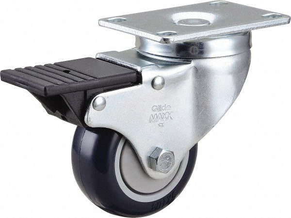 Value Collection V3-30-213G-2 Swivel Top Plate Caster Polyurethane & Rubber, 3" Wheel Dia, 1-1/4" Wheel Width, 300 lb lb Capacity