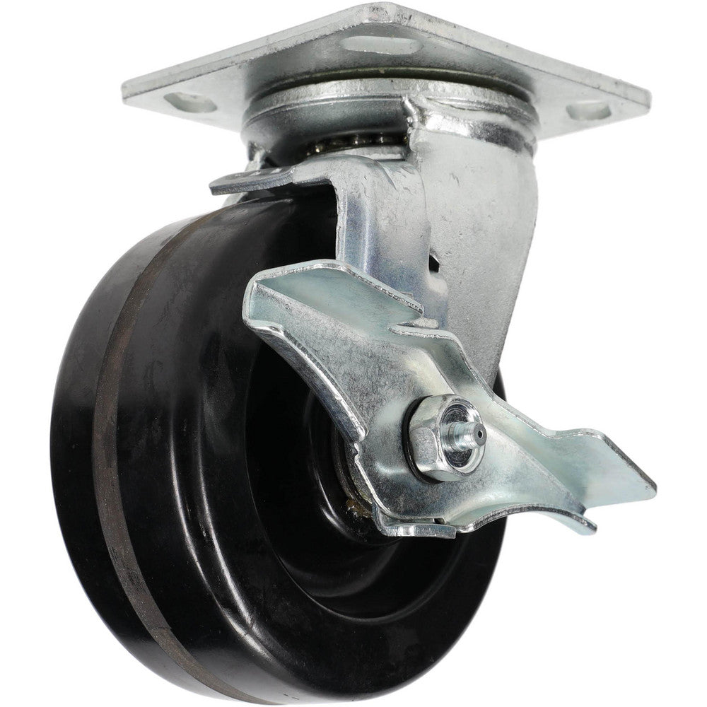 Value Collection GMC-SH-0083 Swivel Top Plate Caster Phenolic, 5" Wheel Dia, 2" Wheel Width, 1,000 lb Capacity, 6-1/2" OAH